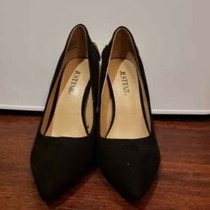 Gold embellished heels